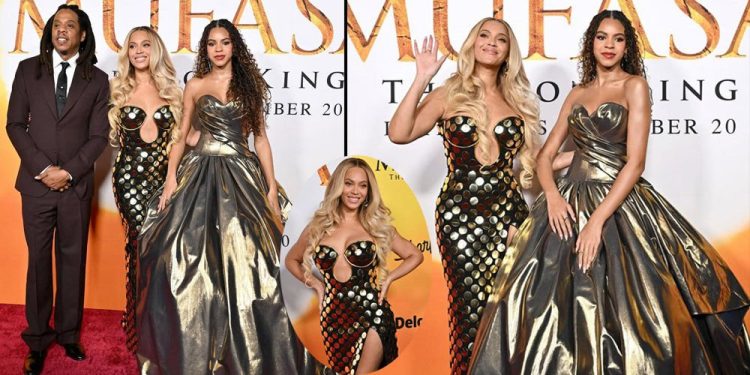 Beyonce, Ailesiyle Mufasa: Aslan Kral Galasında…
