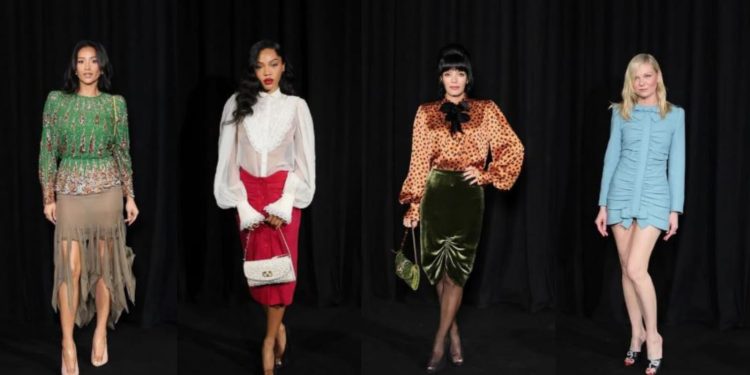Ünlü Yıldızlar Valentino Haute Couture Defilesinde Buluştu