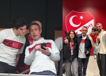 Ali Koç ve Oğlu Tribünde, Türkiye Sahada Kazandı!