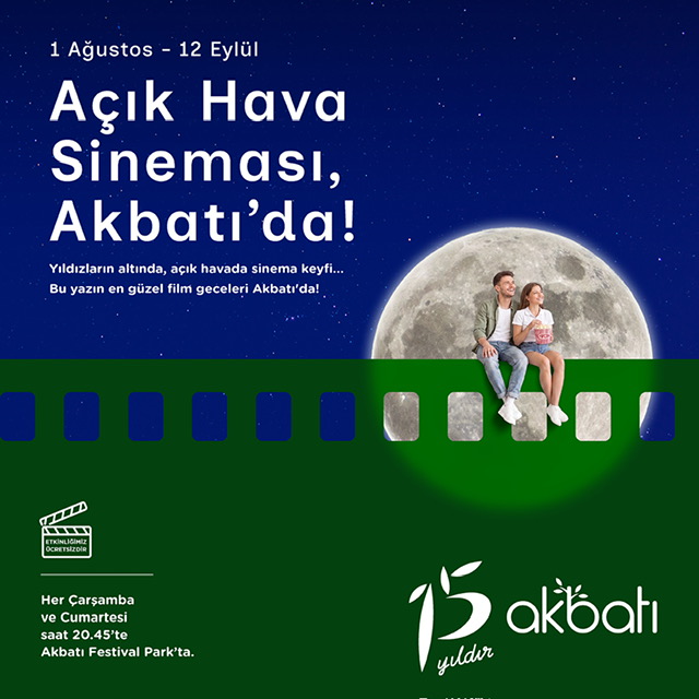 Yaz gecelerinde beyaz perde heyecanı Akbatıda