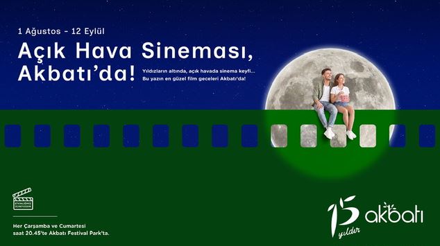 Yaz gecelerinde beyaz perde heyecanı Akbatıda